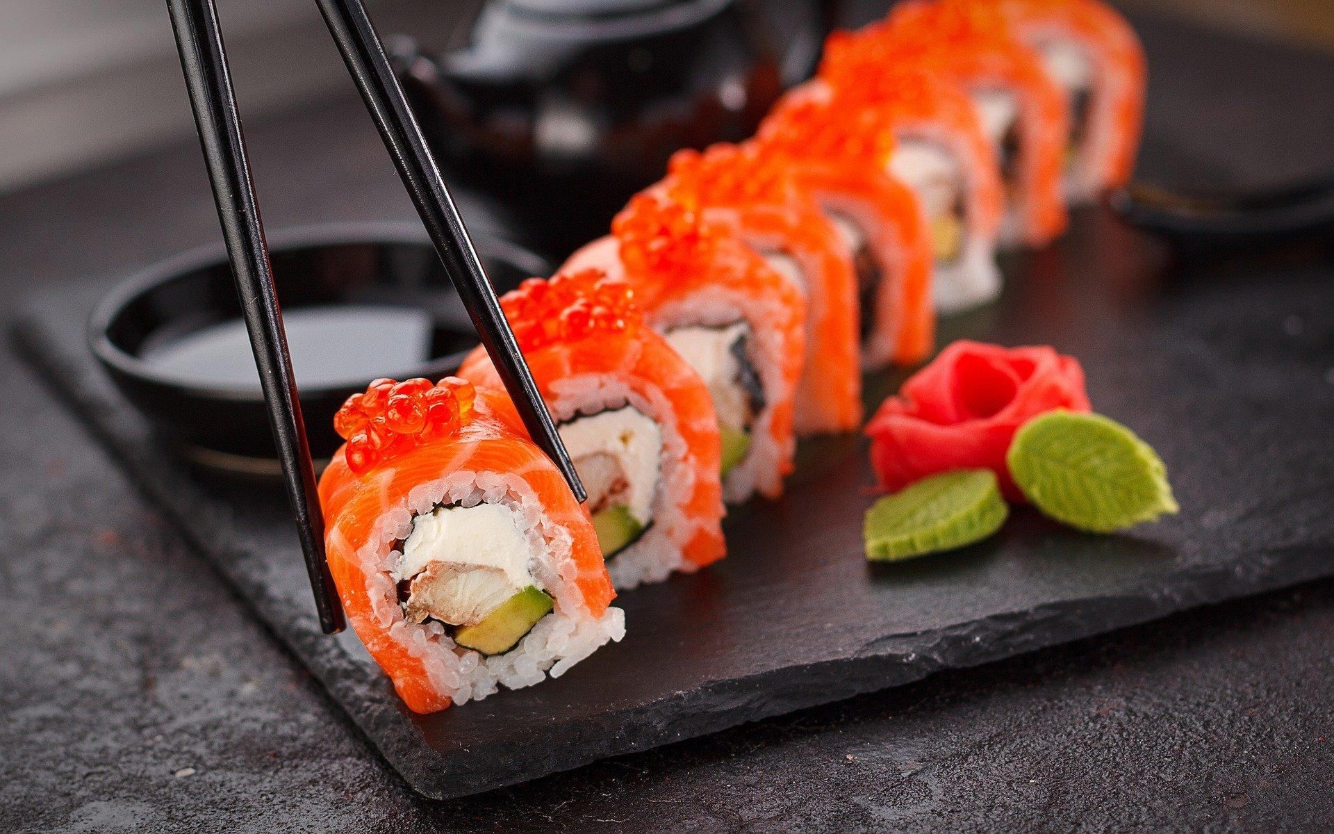 Delivery of traditional Japanese lunches from the restaurant